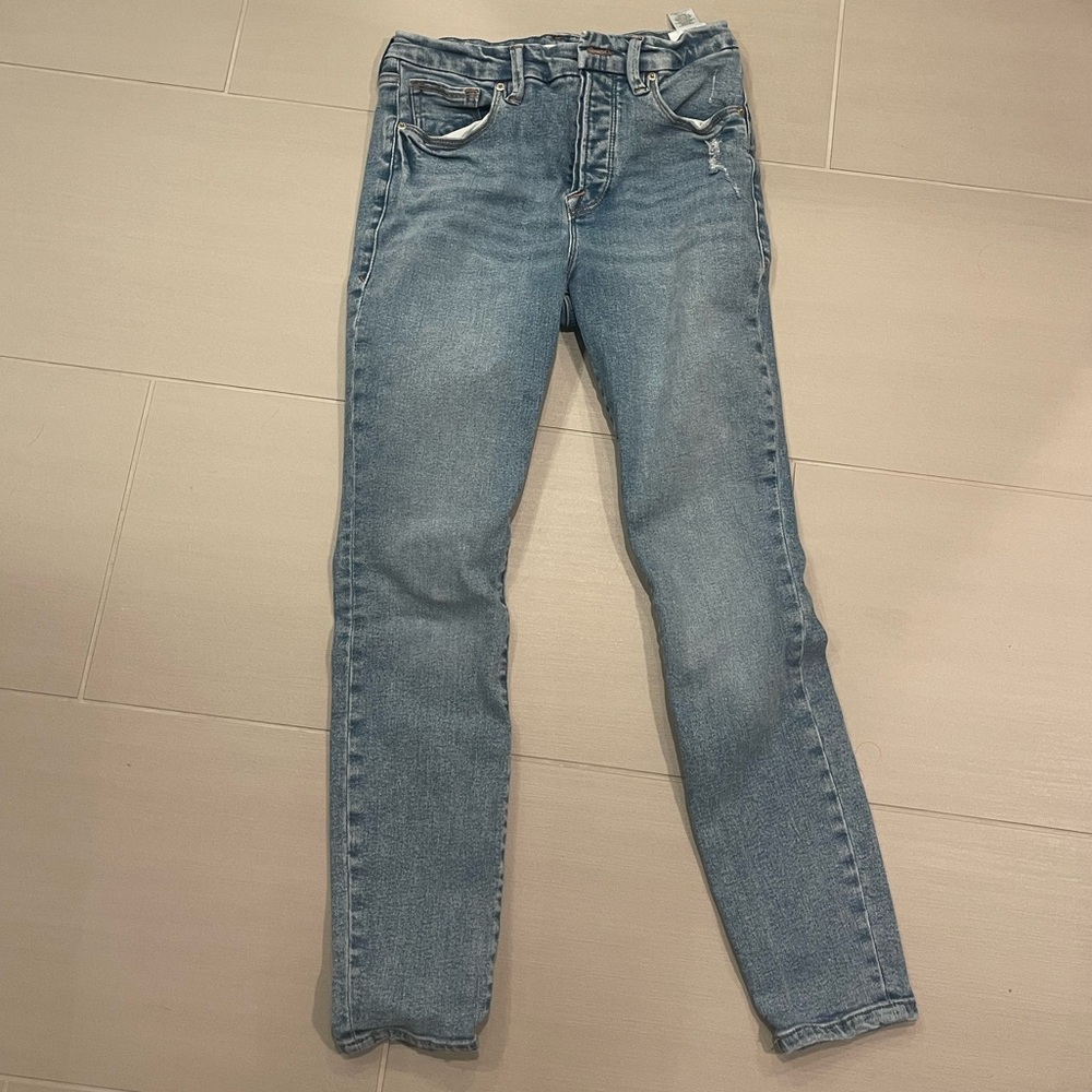 Good American Light Blue Skinny Jeans